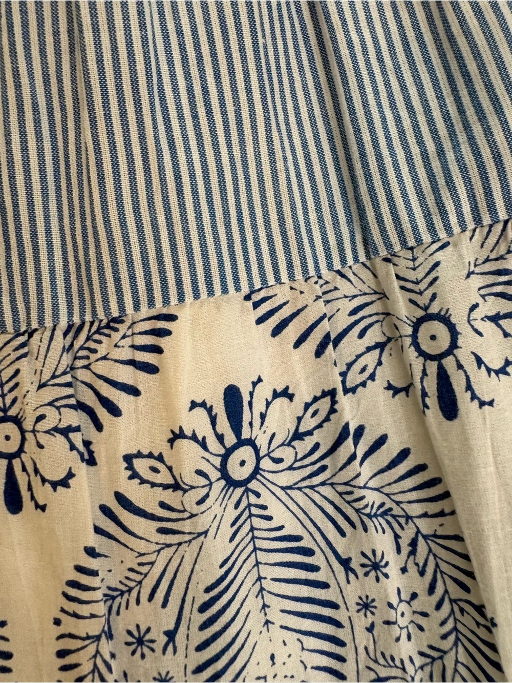 THML Tiered Smocked Cotton Midi Dress. Size Medium. - Picture 13 of 15
